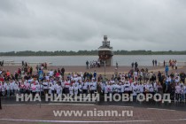 Традиционный забег по Чкаловской лестнице в Нижнем Новгороде