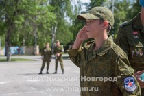 Закрытие первой смены оборонно-спортивного лагеря Гвардеец в Нижегородской области