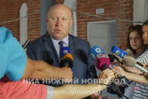 Врио губернатора Нижегородской области Валерий Шанцев комментирует ход реставрации Арсенала