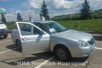 Был представлен автомобиль, оборудованный системой Паркон, которая позволяет выявлять нарушителей правил парковки в черте города