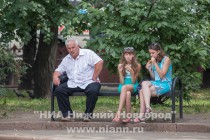Жаркая погода установилась в Нижнем Новгороде