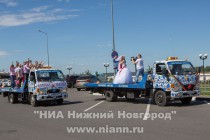 Свадьба на эвакуаторах в Нижнем Новгороде