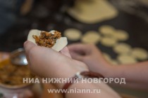 Начинкой для вареников послужили грибы и вишня