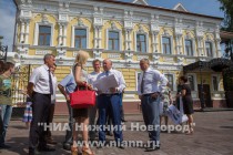 Врио губернатора Нижегородской области Валерий Шанцев осмотрел здание – объект культурного наследия на улице Ильинская