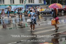 Проливные дожди второй день испытывают нижегородцев
