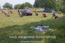 Принять участие в акции AntiСвин на берегу Лунского озера пришли несколько десятков нижегородцев