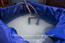 Здесь готовится соляной раствор для бассейна - в дельфинарии поддерживается соленость воды около 30 промилле