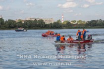 Тактико-специальные учения по спасению людей с условно опрокинувшегося пассажирского судна
