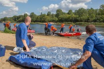 Тактико-специальные учения по спасению людей с условно опрокинувшегося пассажирского судна