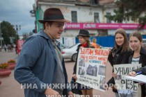 Пикет против сноса дома №46 по ул. Новой прошел в Нижнем Новгороде