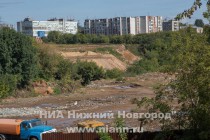 Вид на свалку мусора в садоводческом товариществе Родник