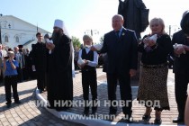 В рамках празднования 700-летия Сергия Радонежского на территории центра открылся памятник святому