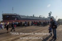 Торжественная церемония спуска на воду нового танкера RST-27 на ОАО Завод Красное Сормово