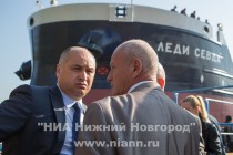 Торжественная церемония спуска на воду нового танкера RST-27 на ОАО Завод Красное Сормово