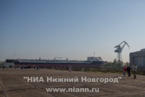 Торжественная церемония спуска на воду нового танкера RST-27 на ОАО Завод Красное Сормово