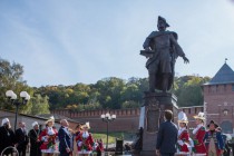 Памятник Петру I торжественно открылся на Нижневолжской набережной в Нижнем Новгороде