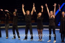 Выступление преподавателей детской студии Константина Хабенского на открытии в Нижнем Новгороде