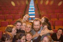 Константин Хабенский с учениками творческой студии из Казани