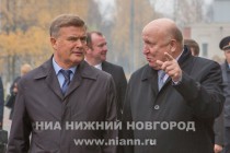 Губернатор Нижегородской области Валерий Шанцев (справа) и начальник ГУВД по Нижегородской области Иван Шаев (слева)