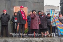 Выступление участников митинга