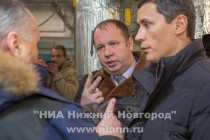 Рабочий объезд главой администрации Нижнего Новгорода Олега Кондрашова центральных тепловых пунктов в Канавинского район