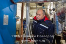 Рабочий объезд главой администрации Нижнего Новгорода Олега Кондрашова центральных тепловых пунктов в Канавинского район