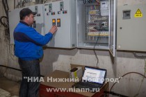 Рабочий объезд главой администрации Нижнего Новгорода Олега Кондрашова центральных тепловых пунктов в Канавинского район