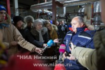Рабочий объезд главой администрации Нижнего Новгорода Олега Кондрашова центральных тепловых пунктов в Канавинского район