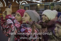 Церемония зажжения главной городской елки в Нижнем Новгороде