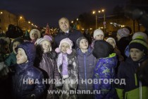 Церемония зажжения главной городской елки в Нижнем Новгороде
