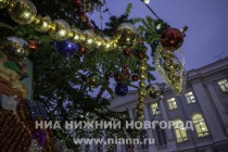 Церемония зажжения главной городской елки в Нижнем Новгороде