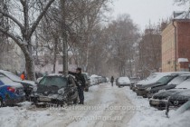 Снегопад в Нижнем Новгороде