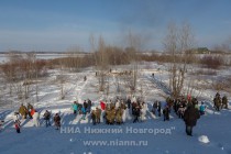 Военно-историческая реконструкция Подвига Матросова на Гребном канале в Нижнем Новгороде