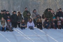 Военно-историческая реконструкция Подвига Матросова на Гребном канале в Нижнем Новгороде