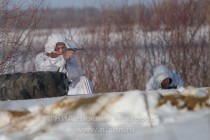 Военно-историческая реконструкция Подвига Матросова на Гребном канале в Нижнем Новгороде