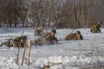 Военно-историческая реконструкция Подвига Матросова на Гребном канале в Нижнем Новгороде