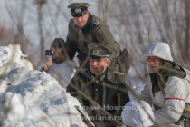 Военно-историческая реконструкция Подвига Матросова на Гребном канале в Нижнем Новгороде
