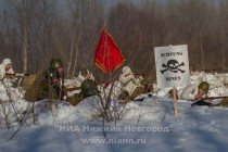 Военно-историческая реконструкция Подвига Матросова на Гребном канале в Нижнем Новгороде