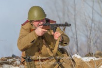 Военно-историческая реконструкция Подвига Матросова на Гребном канале в Нижнем Новгороде