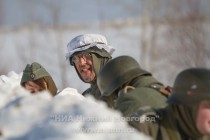 Военно-историческая реконструкция Подвига Матросова на Гребном канале в Нижнем Новгороде