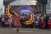 Праздник Масленицы отмечают в Нижнем Новгороде