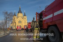 Ликвидирован пожар на колокольне собора Александра Невского в Нижнем Новгороде