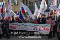 Митинг, посвященный годовщине вхождения Крыма и Севастополя в состав России