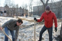 Первый в этом году общегородской субботник прошел в Нижнем Новгороде