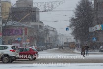 Мартовский снегопад 24 марта в Нижнем Новгороде