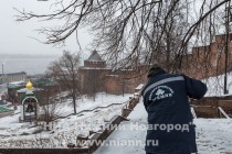 Мартовский снегопад 24 марта в Нижнем Новгороде