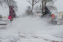 Мартовский снегопад 24 марта в Нижнем Новгороде