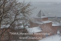 Мартовский снегопад 24 марта в Нижнем Новгороде