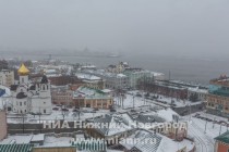 Мартовский снегопад 24 марта в Нижнем Новгороде