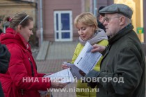 Пикет в память о Борисе Немцове прошел в Нижнем Новгороде